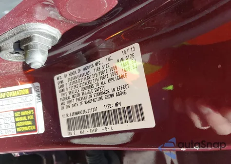 2014 Honda Cr-V Lx from USA, damaged, VIN 5J6RM4H30EL021237